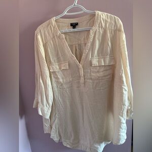 Torrid Light Cream Blouse for Women